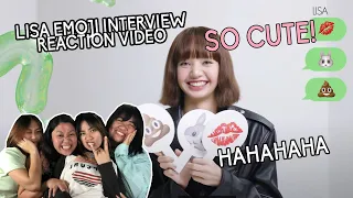 LISA's Emoji interview Reaction Video | Pinkpunk TV