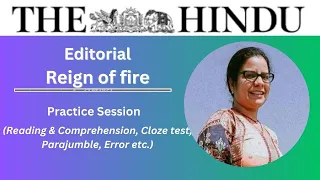 01 June 2024 | The Hindu Editorial Practice Exercise | Reign Of Fire