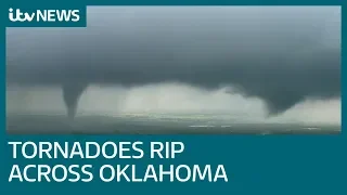 Tornadoes leave behind trail of devastation in Oklahoma | ITV News