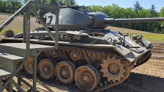 WWII M24 Chaffee Light Tank ride at the American Heritage Museum in Hudson, MA