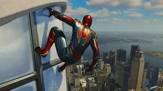 Spider-Man PS4 | Web Swinging & Parkour Free Roam (IRON SPIDER SUIT Gameplay)