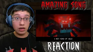 (AMAZING SONG) Vinny Tube REACTION: MINECRAFT SPIDER RAP | "Bull Is The Spider"