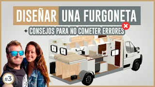 DISEÑAR una FURGONETA CAMPER 🚐 CONSEJOS, IDEAS Y TUTORIAL 3D │ Nueva distribución #Camperizacion 3