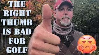 THUMBS ARE BAD FOR GOLF!?  [Golf Grip Secret]