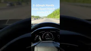 0-60mph Stock | 2021 Honda Civic Sport Hatchback