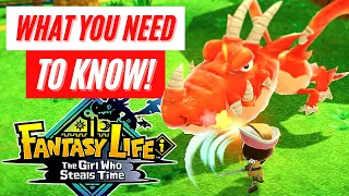 FANTASY LIFE i: The Girl Who Steals Time What You Need To Know Nintendo Switch News