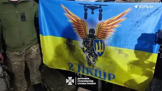 Прикордонники встановили прапор України практично над позиціями російських окупантів