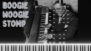 WOW ! Boogie Woogie Stomp - Albert Ammons - Piano Visualizer MIDI