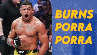 Gilbert Burns UFC finishes but they get increasingly more porra