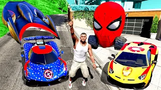 Collecting SUPERHERO CARS In GTA 5