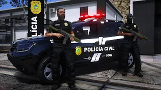 ABORDAGEM + PRISÃO POLÍCIA CIVIL / PCGO | GTA 5 POLICIAL