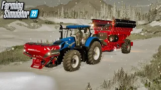 Snow while I'm trying to Farm! | Farming Simulator 22