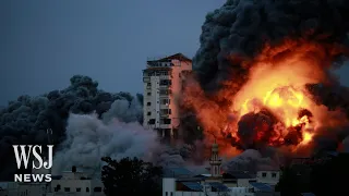 Watch: Gaza Skies Light Up From Israeli Night Strikes | WSJ News