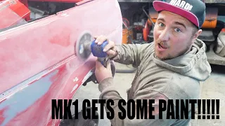 mk1 golf gets some paint part 1