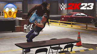 DAMIAN PRIEST VS R-TRUTH | BACKSTAGE BRAWL | GAMEPLAY | WWE 2k23