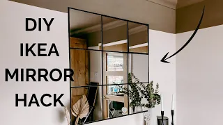 DIY Window frame mirror - IKEA mirror hack