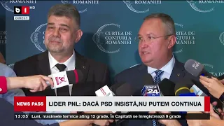 NEWS PASS. SCENARIU: GEOANĂ AR PUTEA FI SUSȚINUT DE PNL. TAXA PE BOALĂ A AJUNS LA VOT. P2/3