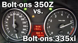 Tuned Nissan 350Z vs Tuned BMW 335xi | 0-155 MPH (0-250 km/h)