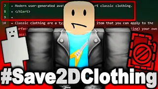 The new terrible 2d clothing avatar restrictions!? (ROBLOX)