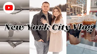 NEW YORK CITY VLOG | shopping for wedding bands at Brilliant Earth, trying new food, & mini haul