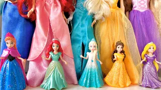 Some Lot’s of Disney Princess,. with Unboxing Satisfying video Miniature Dolls No Talking Video ASMR