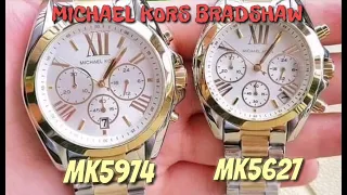 MK5627 & MK5974 MICHAEL KORS BRADSHAW UNBOXING and WATCH FULL VIEW