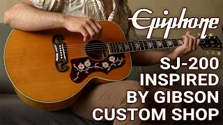 Epiphone 1957 SJ-200 Inspired By Gibson Custom - All-solid acoustic jumbo guitar review