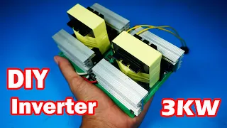 How to make 12V / 24V to 220V 3KW Pure Sine wave inverter  Part 1