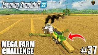 I Used The MOST OVERPOWERED STRAW BALER in FS22 | MEGA FARM Challenge #37 | Farming Simulator 22