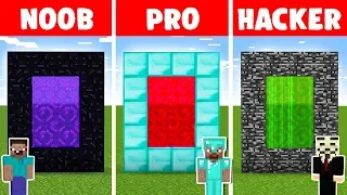 Minecraft NOOB vs PRO vs HACKER: SECRET PORTAL in minecraft - Animation