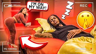 SNEAKING OUT OF THE HOUSE IN THE MIDDLE OF THE NIGHT PRANK ON BOYFRIEND!