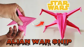 Origami Paper Craft || Paper Alian War Ship