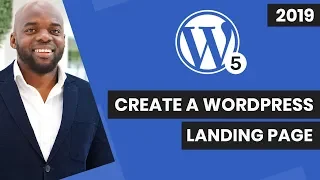 Gutenberg WordPress - How to create a landing page in WordPress