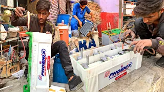 These Local are Experts in Making  Lead Acid Battery Plates & Convert Dead Battery into New One