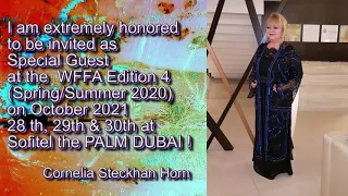 World Fashion Festival Awards 2021 Sofitel the PALM Dubai ! Artist Cornelia Steckhan Horn