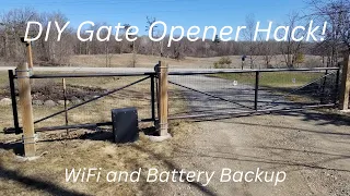 Cantilever Gate Opener Hack! Automatic Gate opener.