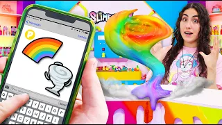 MAKING SLIME FROM EMOJI COMBINATION CHALLENGE! Slimeatory #738