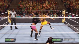 WWE 2K22 AJ Lee vs Nikki Bella Divas Championship Match