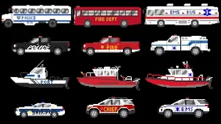 Emergency Vehicles 3 - Rescue Buses & Trucks - Fire, Police & Ambulance - The Kids' Picture Show