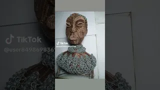 Zambian woman (wire sculpture traditional)