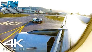 ULTRA 4K GRAPHICS | Air New Zealand CRAZY TURBULENCE Landing At Wellington Airport | MFS2020