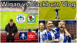 STUNNING LAST MINUTE GOAL AS WIGAN SHOCK BLACKBURN IN THE FA CUP | Wigan vs Blackburn Vlog