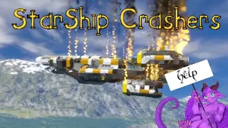Surfing a Star Cruiser to the surface EP01【StarShip Crashers】【Space Engineers】