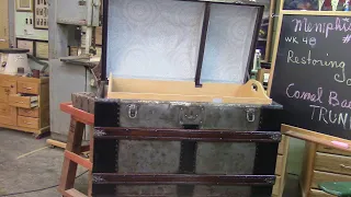 256 Restoring the inside of a camel back trunk