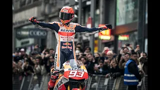 Repsol Honda star rides through Madrid streets for 'Marc Márquez: ALL IN'