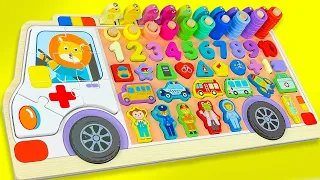 Best Learning Shape, Number, Counting 1 to 10 | Preschool Toddlers Learn Toy Video