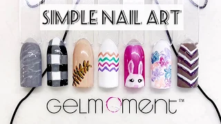 Simple Spring Nail Art Tutorials Using GelMoment Gel Polish