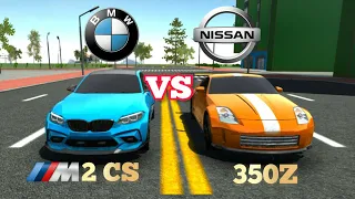 Car Simulator 2 BMW M2 CS Vs Nissan 350Z | Top Speed | Sound Test | Brake Test | Acceleration