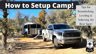 Setting Up Camp with RV | Airstream Basecamp 16x Camping | Sponsored by Waggle