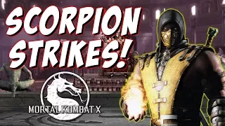 SCORPION  STRIKES!! | Mortal Kombat X Online Matches